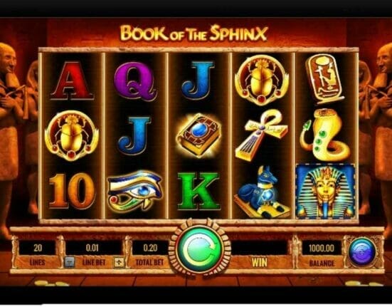 Book of the Sphinx online slot by IGT.