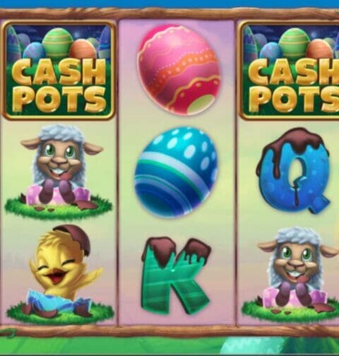 Chocolate Cash Pots online slot game screen.