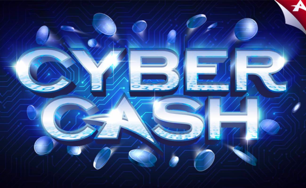 Cyber Cash online slot loading screen.