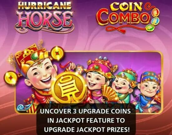A purple background with the Hurricane Horse Coin Combo title.