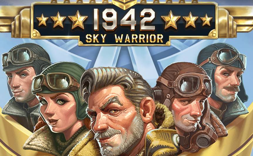 The title for 1942 Sky Warrior Slot game.