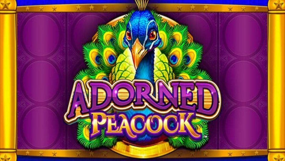  Adorned Peacock showing a colorful peacock and the game title.