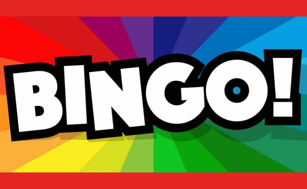 ‘Bingo!’ displayed against a radial, striped background.