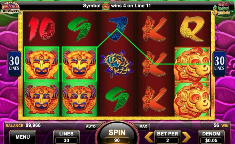 Wealthy Monkey online slot win screen.