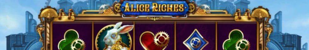 Alice Riches online slot game.