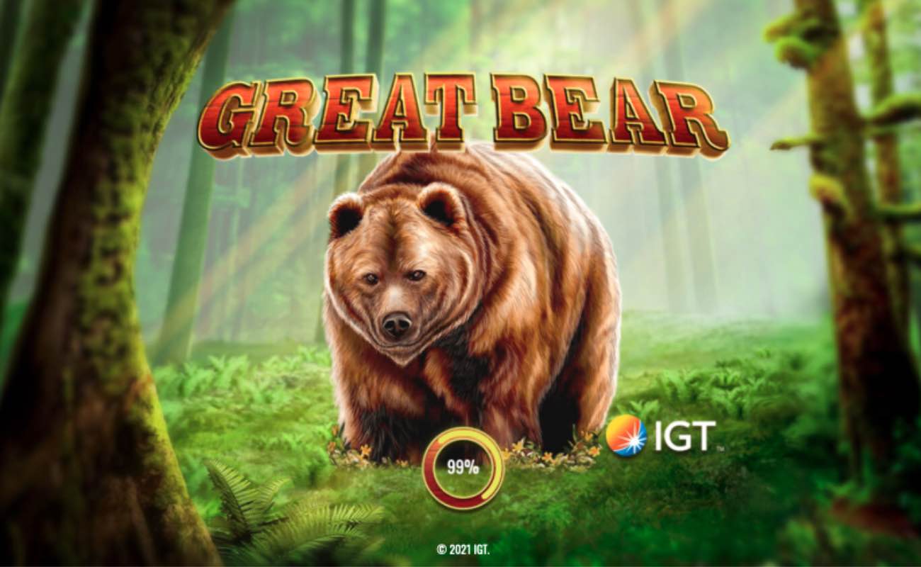 Great Bear online slot loading screen.