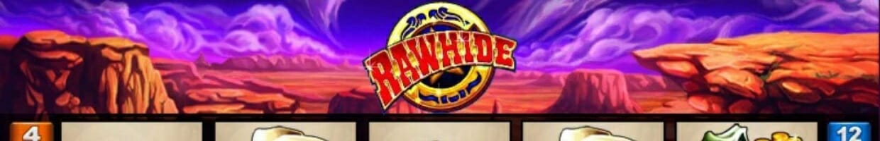 The title for Rawhide with a desert in the background.