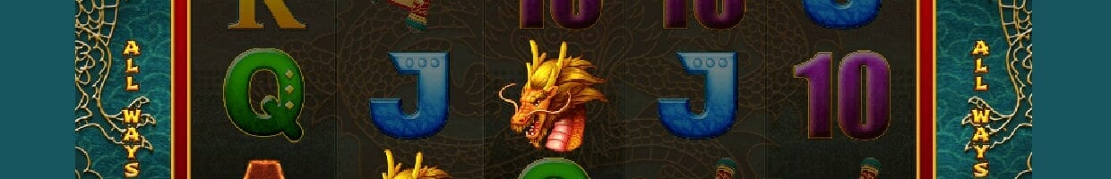 Fortune Dragon online slot win screen.