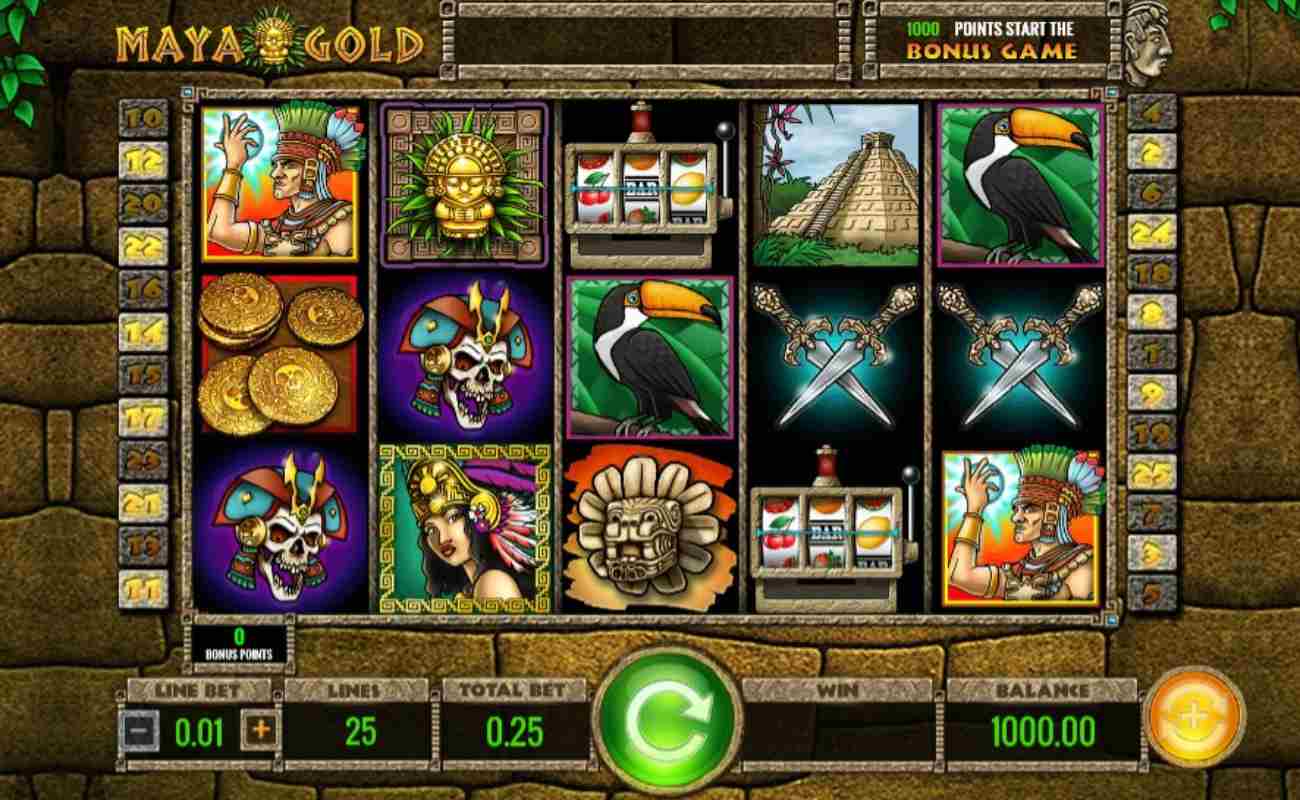 Maya Gold online slot game.