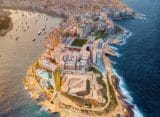 An aerial view of Valletta, Malta.