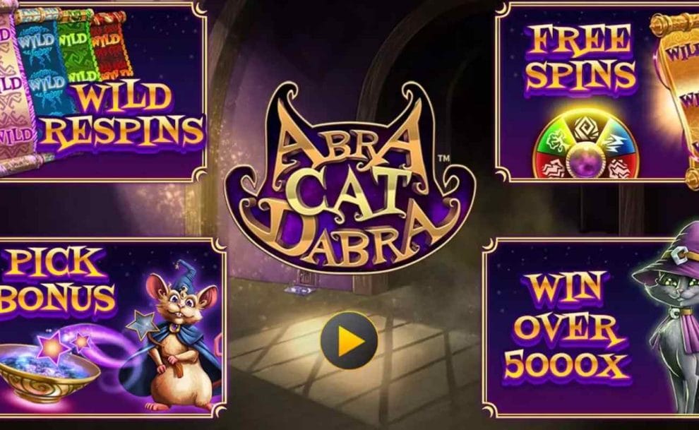AbraCatDabra online slot game.