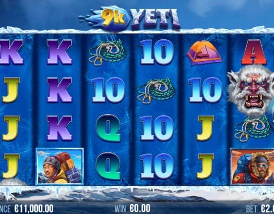 9K Yeti online slot game.