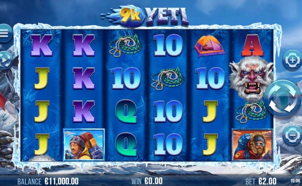 9K Yeti online slot game.