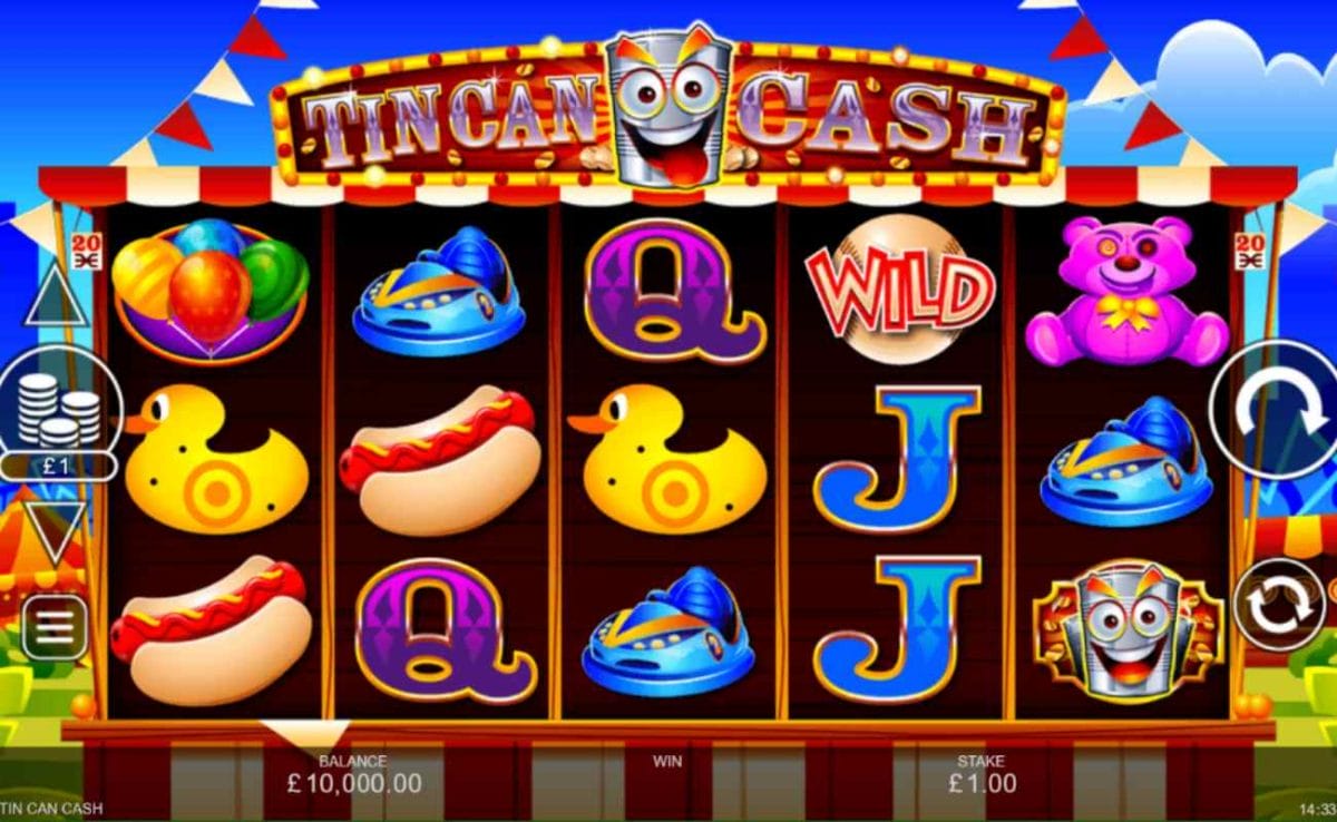 Tin Can Cash online slot game.
