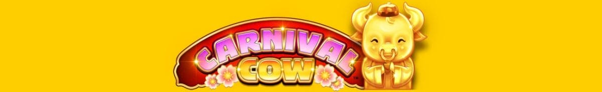 Carnival Cow online slot logo.