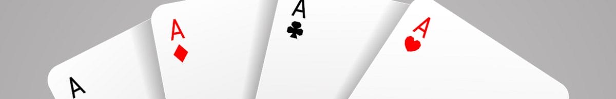 Four ace cards