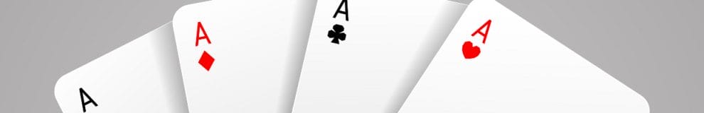 Four ace cards