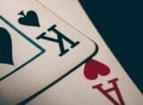 An ace and king card