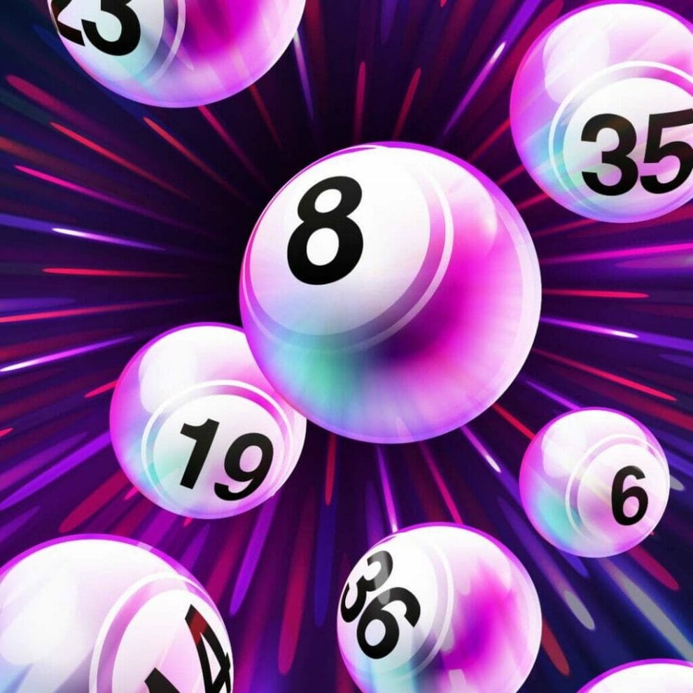 Digital bingo balls.