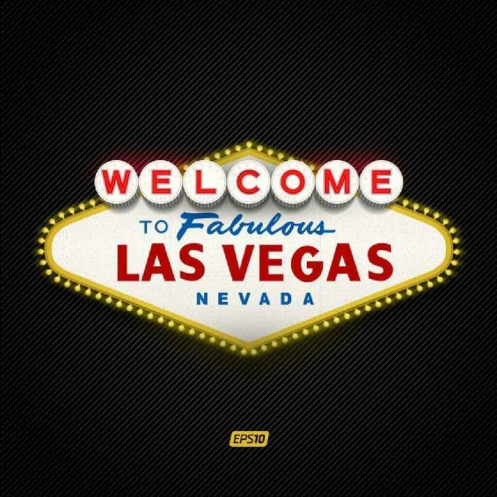 A digital rendering of the Welcome to Las Vegas sign.