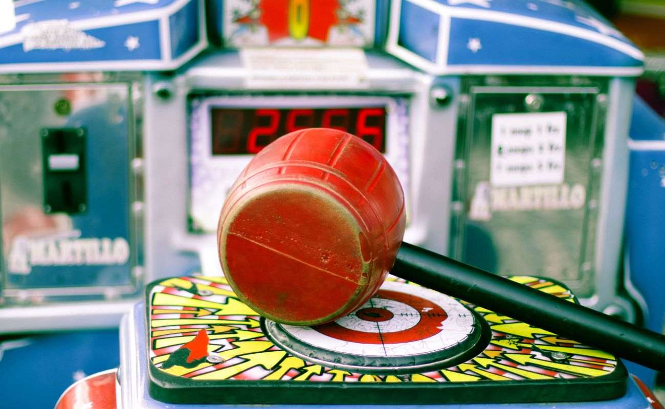 strong man game at a carnival