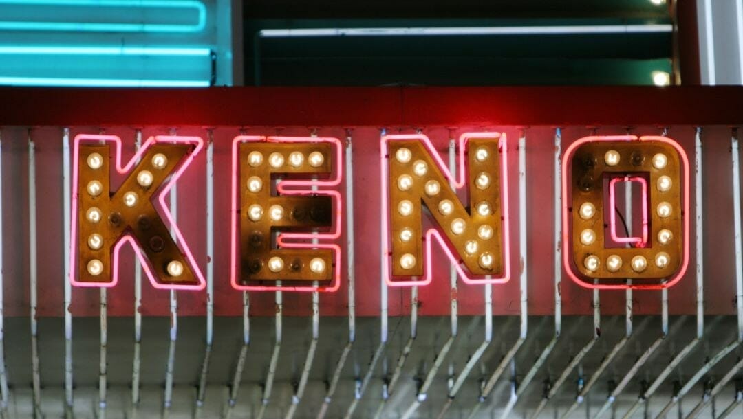 Keno neon vintage casino sign 