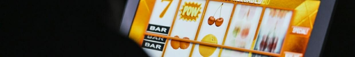 Hero image, close up of online casino slot game