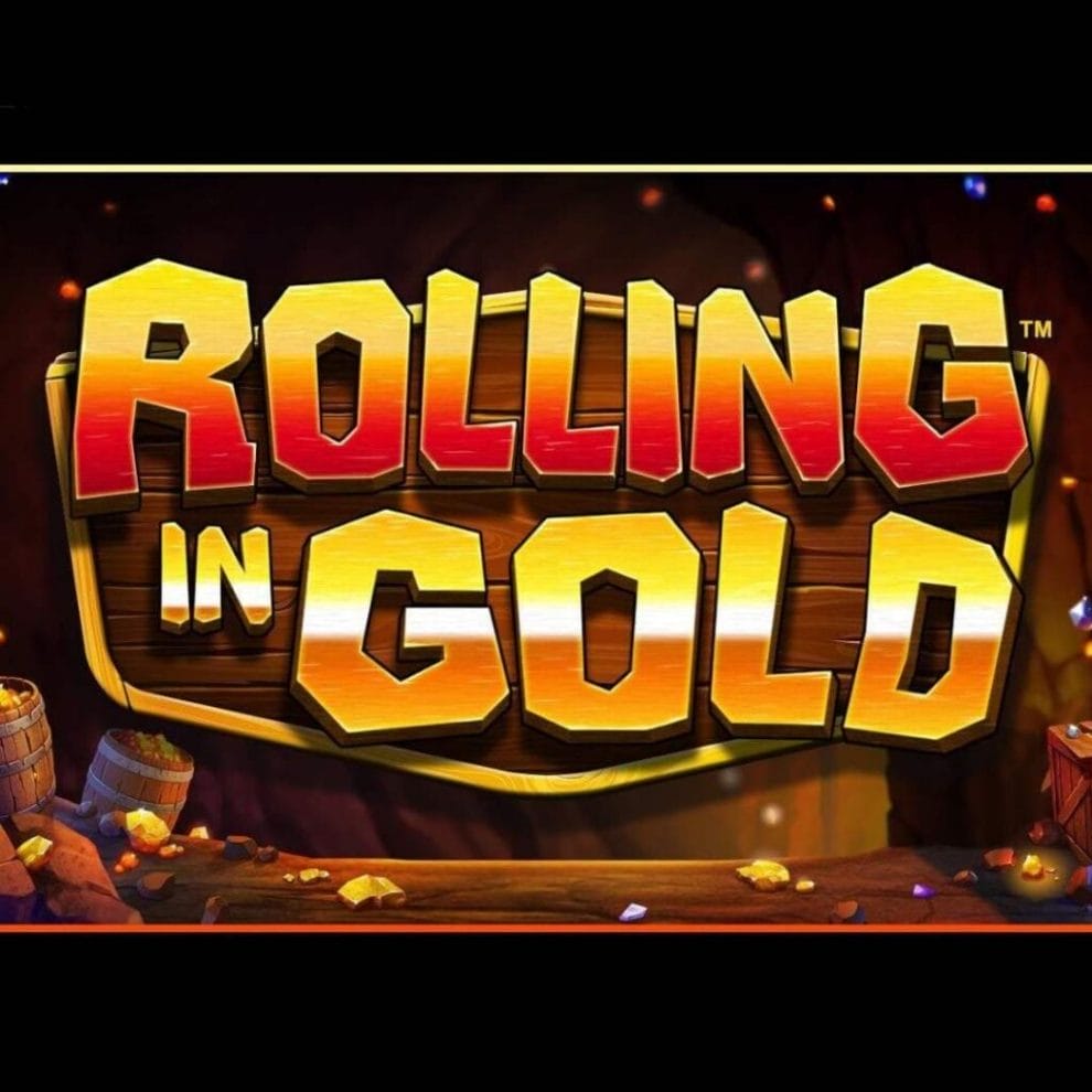 The Rolling in Gold title screen.