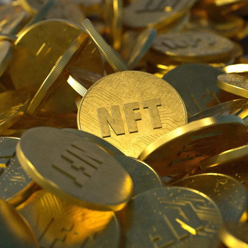 gold NFT coins