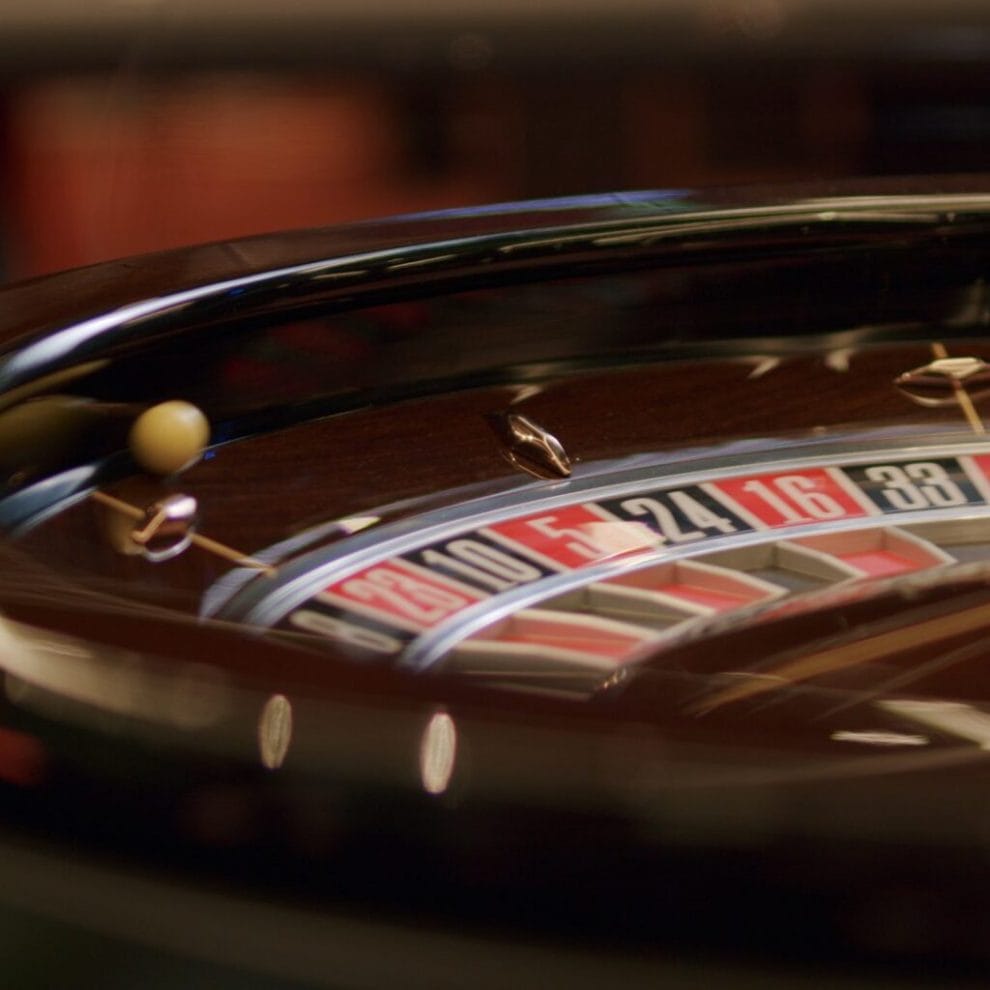 Roulette wheel.