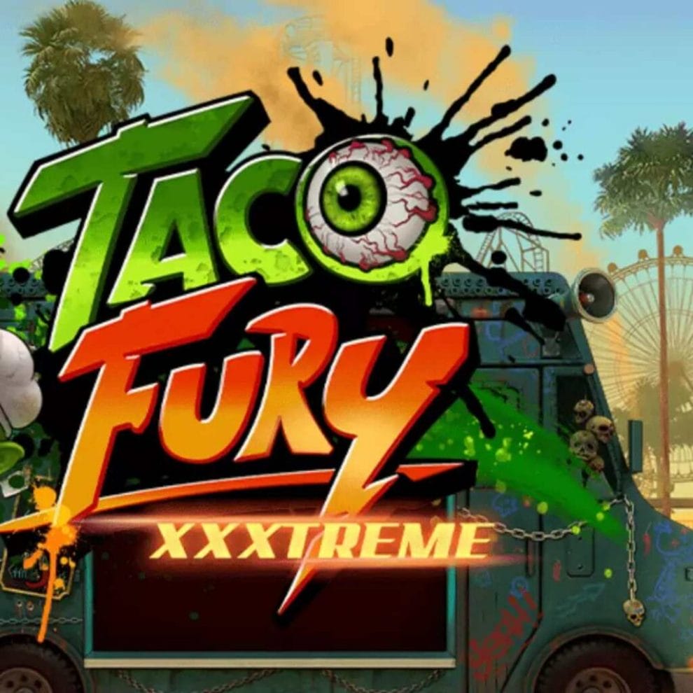 Taco Fury XXXtreme online slot game screenshot.