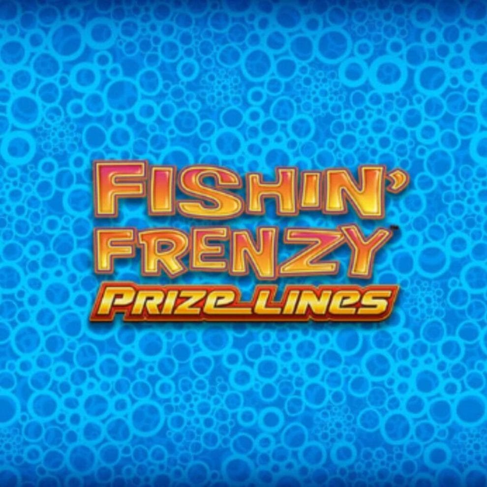 title of the Slingo Fishin’ Frenzy online slot game by Slingo