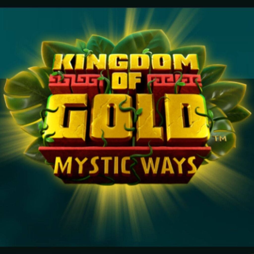 The logo of Kingdom Of Gold Mystic Ways, the online slot game by High 5 Games.