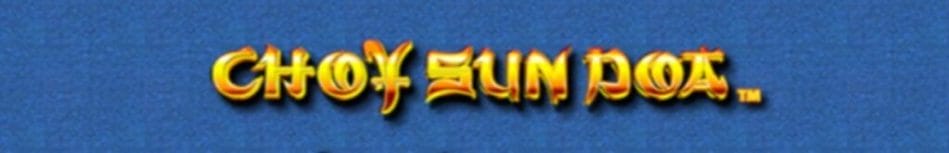 The logo for Choy Sun Doa, the online slot game by Aristocrat.