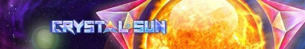 Crystal Sun online slot game screenshot.