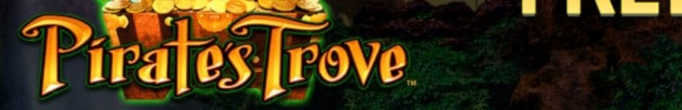 The logo for the Cash Falls Pirate’s Trove online slot.