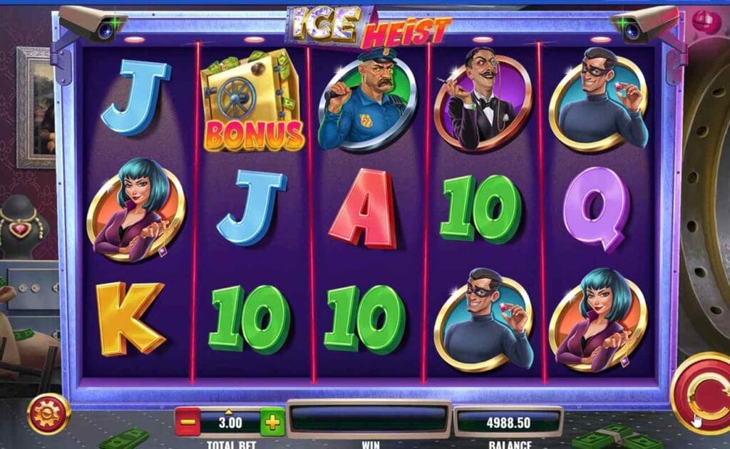 Gameplay in Ice Heist by IGT