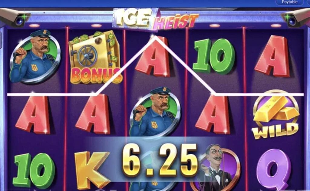 Gameplay in Ice Heist by IGT