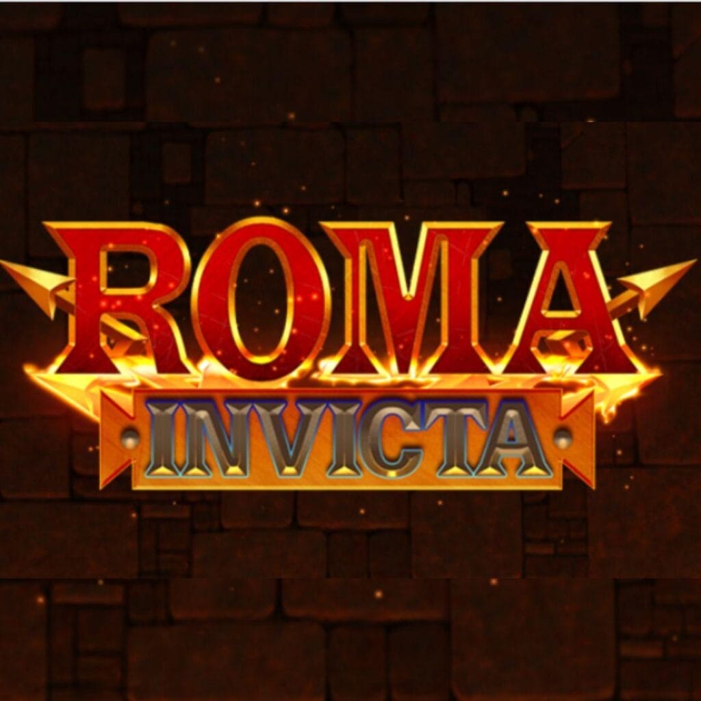title of the Roma Invicta online slot game by Ainsworth
