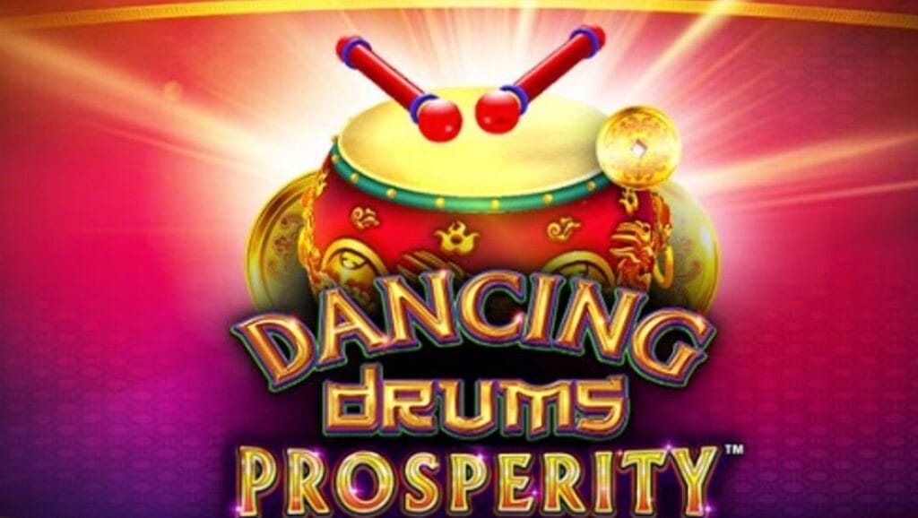 Dancing Drums Prosperity online slot loading screen.