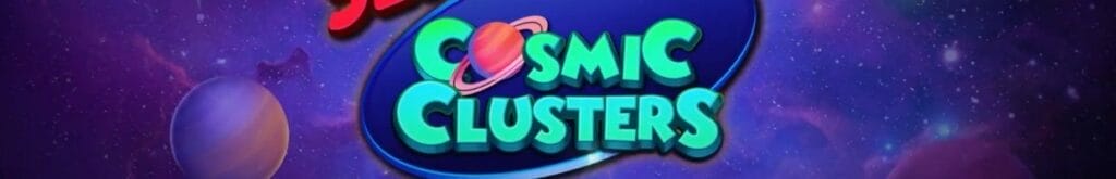 The title logo for Slingo’s Cosmic Clusters.