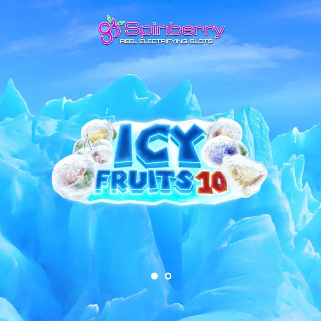 The Icy Fruits 10 title screen.