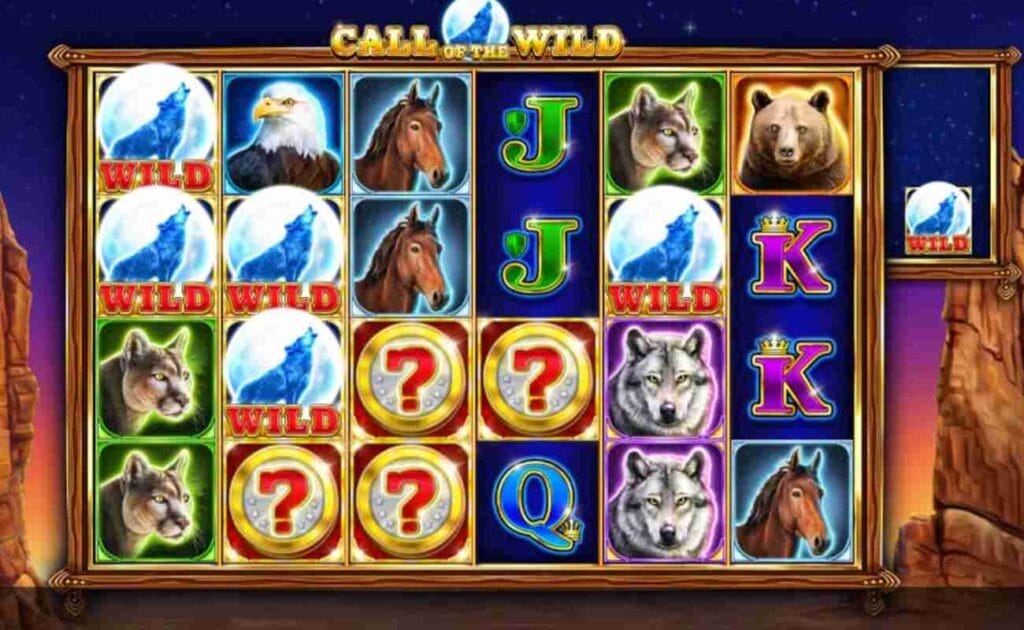 Base game reels of Call of the Wild online slot