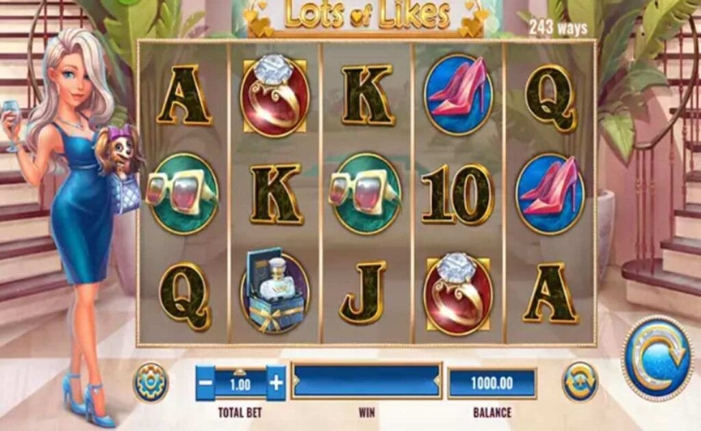 gameplay of the Lots of Likes online slot game by IGT