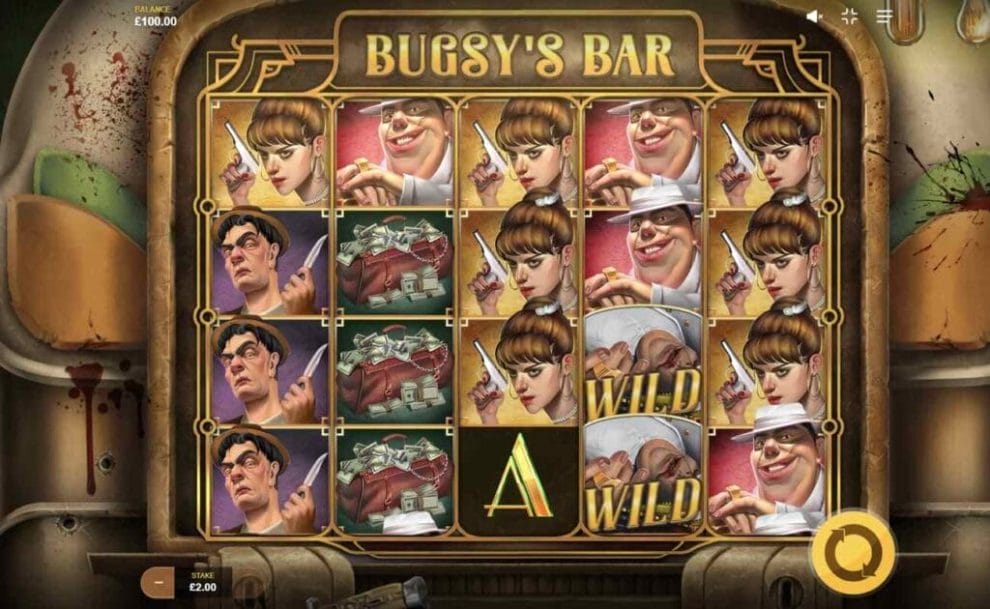 Gameplay in Bugsy's Bar by Red Tiger