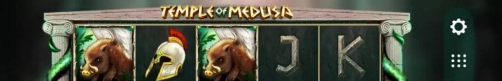 Temple of Medusa online slot game screenshot.