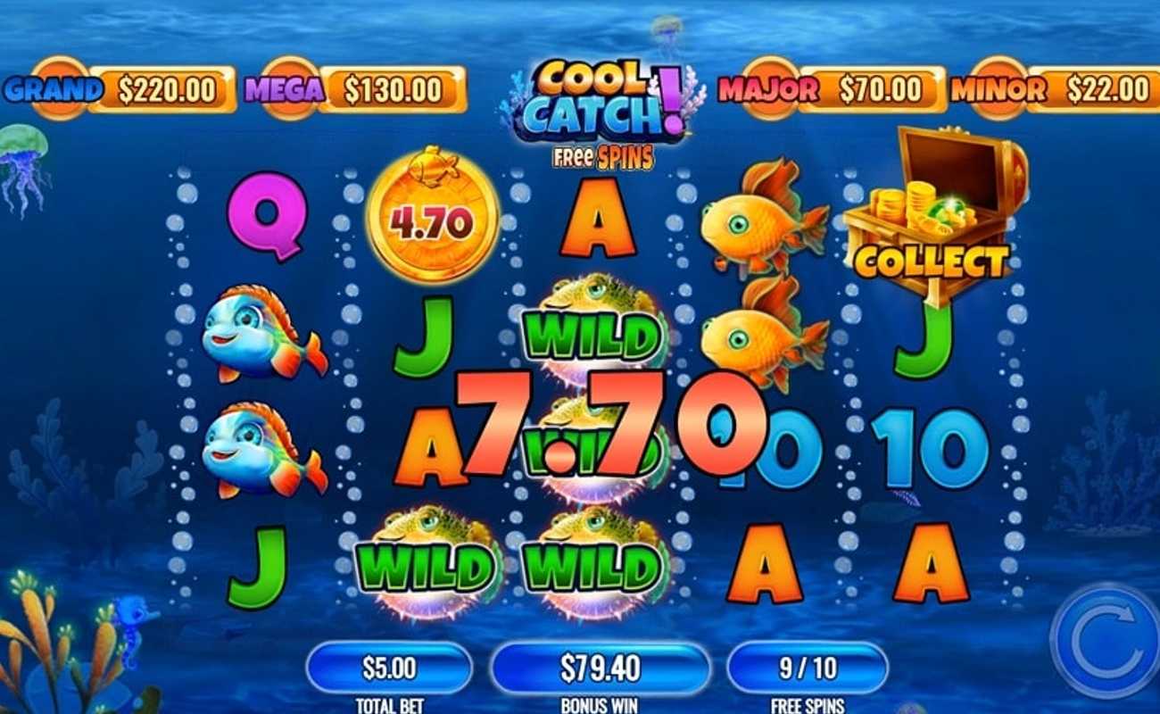 Gameplay in online slot Cool Catch by IGT