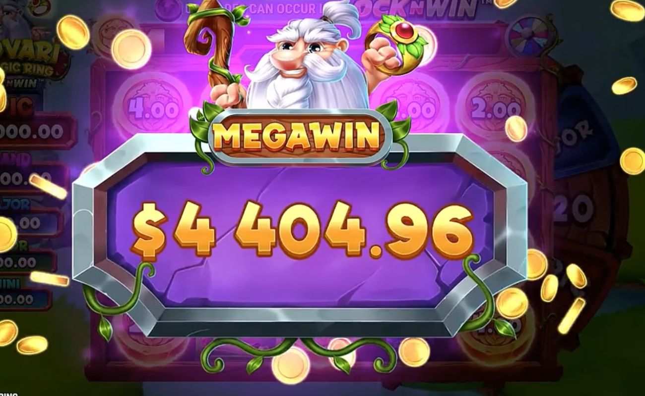 A megawin on the online slot game, Andvari: The Magic Ring.