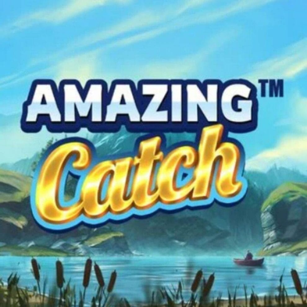 Screenshot of Amazing Catch online slot game, showing loading screen.