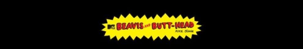 Screenshot of the Beavis and Butt-Head online slot game logo.